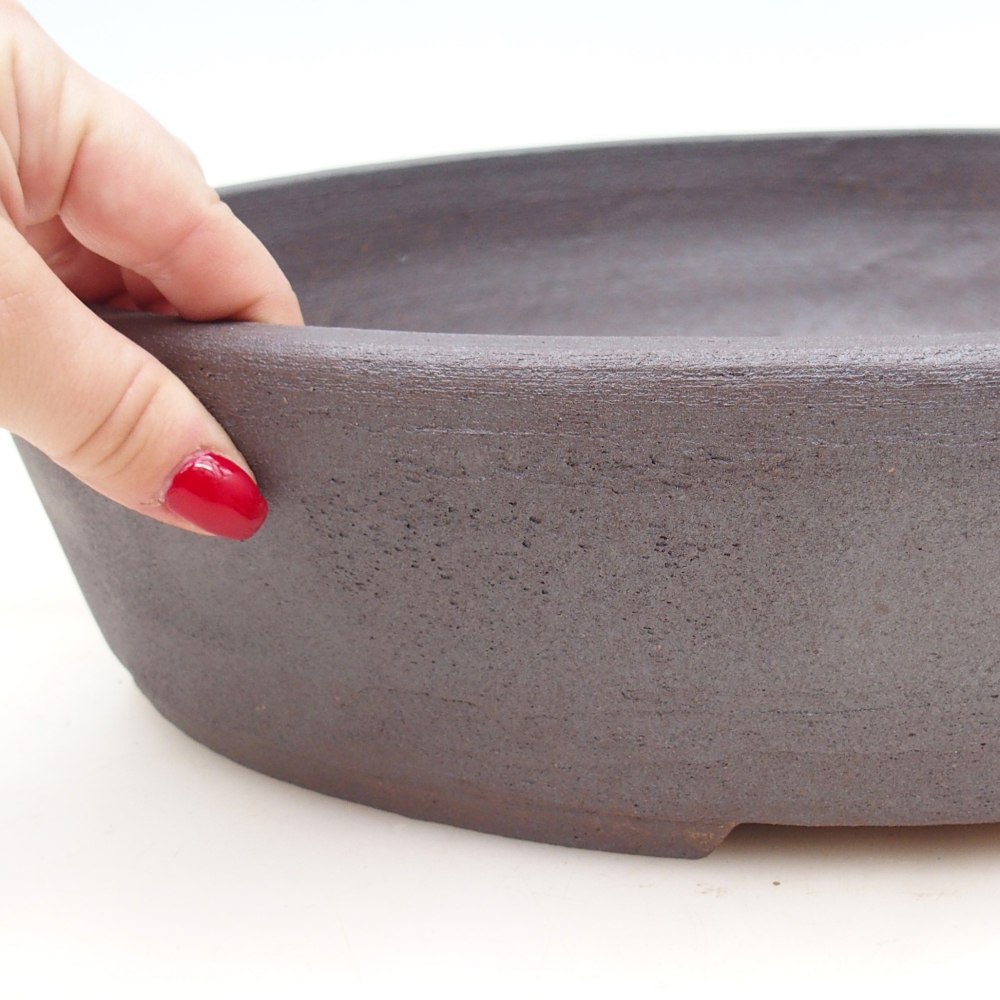 Bonsai bowl 38,5 x 31 x 8,5 cm , colour brown