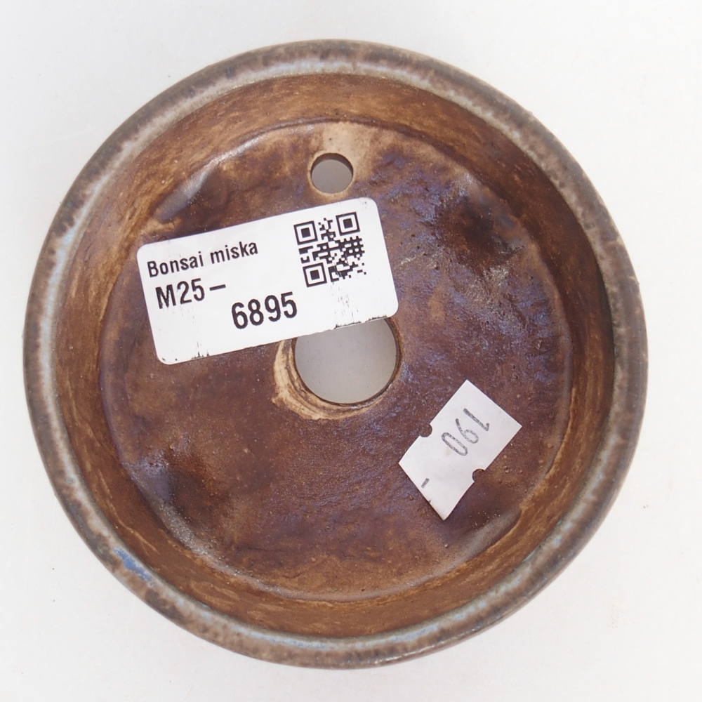 Ceramic bonsai bowl 9 x 9 x 3,5 cm, colour blue
