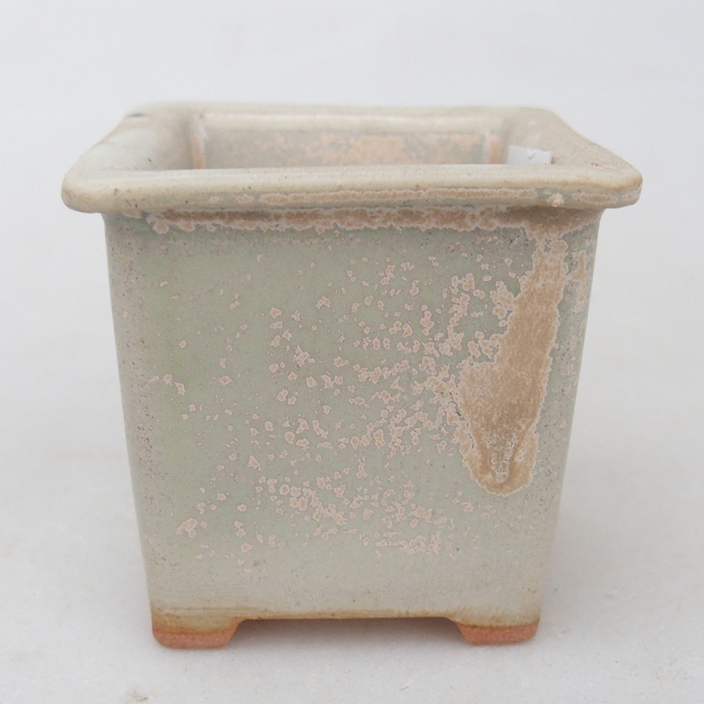 Ceramic bonsai bowl 5,5 x 5,5 x 5,5 cm, colour beige