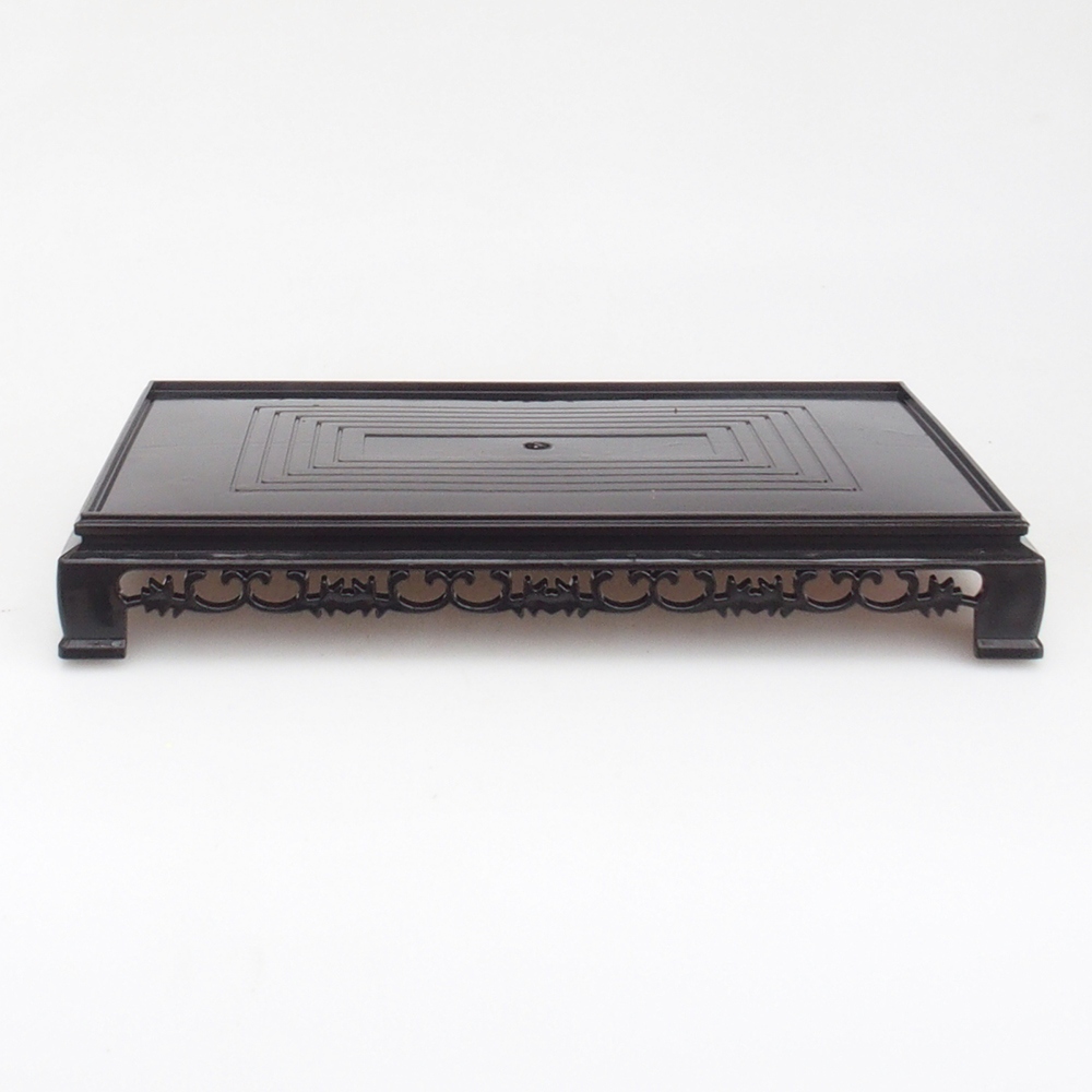 Bonsai table plastic rectangular 27 x 17,5 x 4  cm, color black