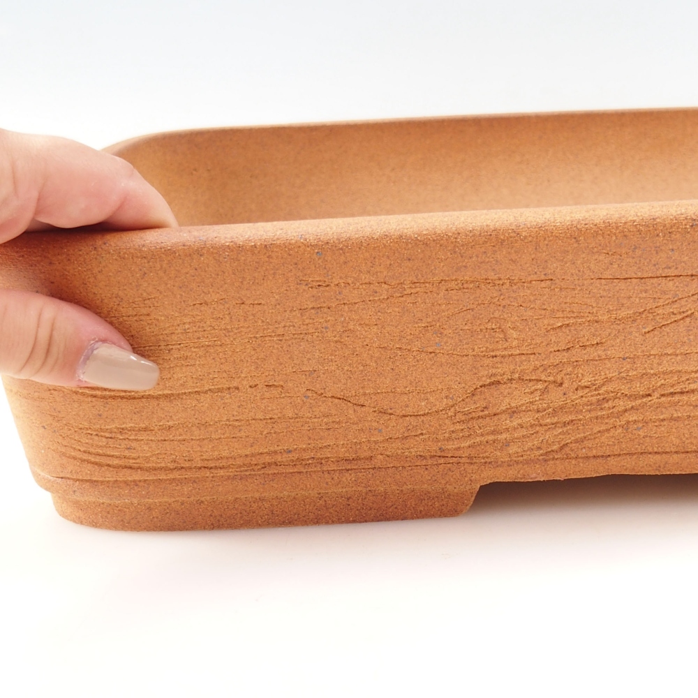 Bonsai bowl 38 x 30 x 8,5 cm , colour brown