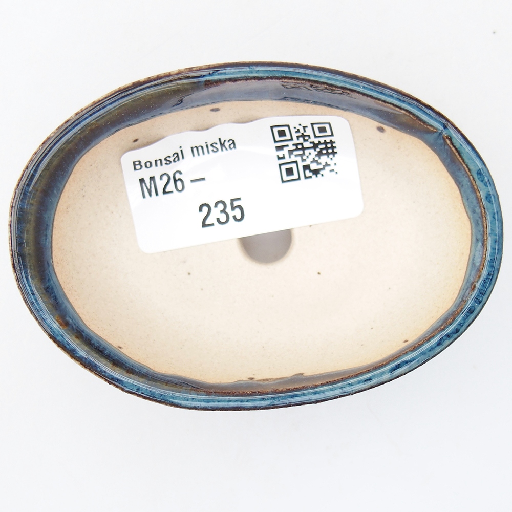 Mini bonsai bowl 7,5 x 5 x 2,5 cm, colour blue