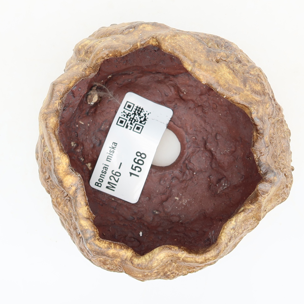 Ceramic Eggshell, 6.5 x 5 x 6 cm, brown