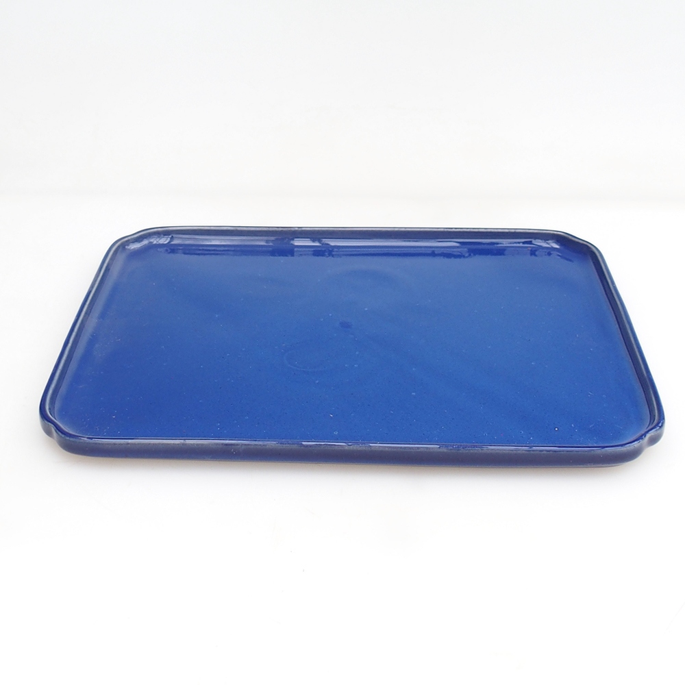 Ceramic bowl H20 - 26,5 x 20 x 1,5 cm - blue