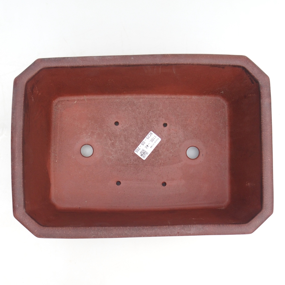 Ceramic bonsai bowl 32,5 x 22,5 x 11,5 cm, brown