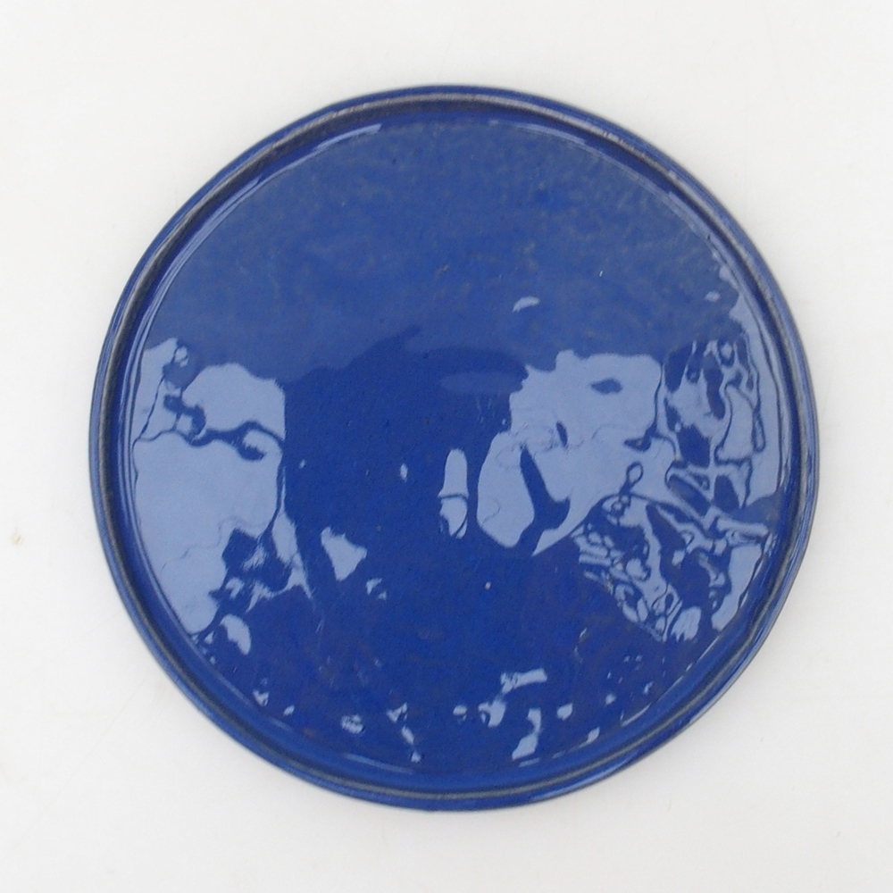 Bonsai bowl round D7-S - 16 x 16 x 1 cm - blue