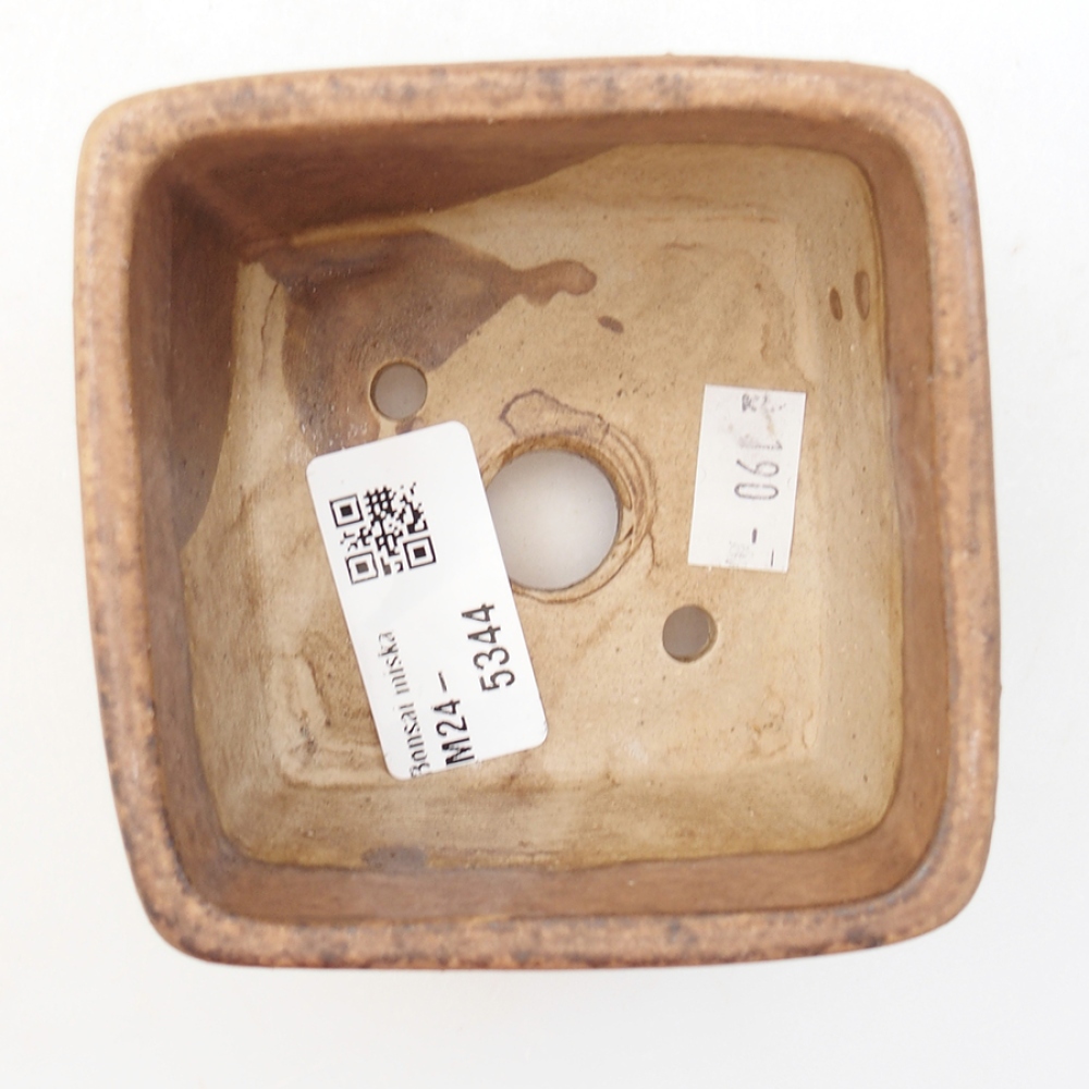 Ceramic bonsai bowl 8,5 x 8,5 x 5,5 cm, color pink