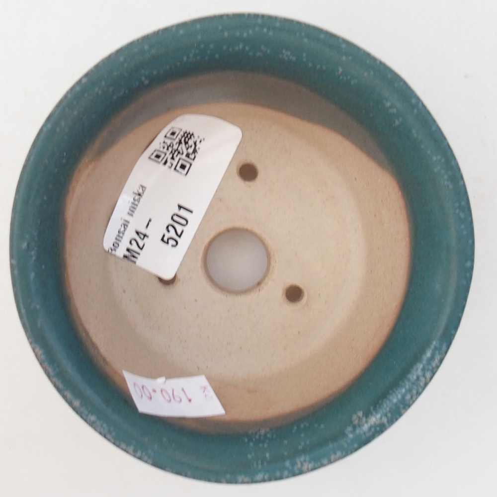 Ceramic bonsai bowl 9 x 9 x 5 cm, color blue