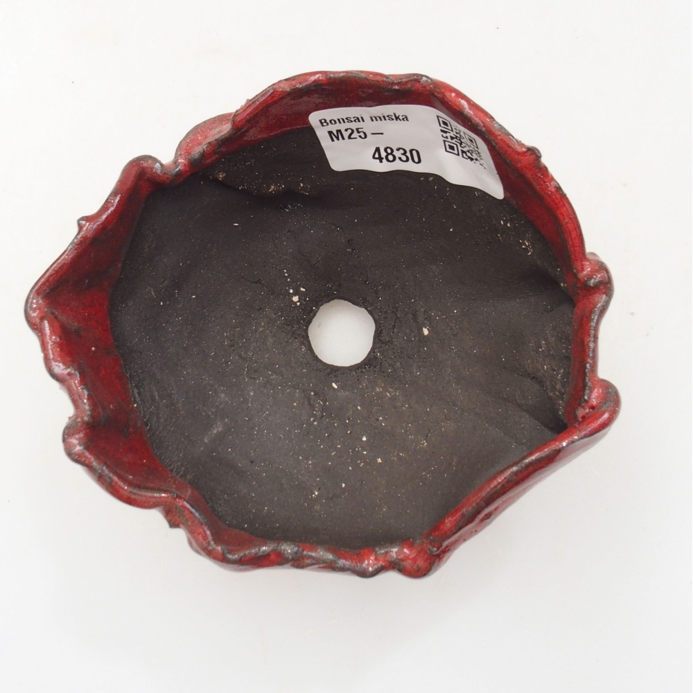 Ceramic shell 9,5 x 8 x 5 cm, color red