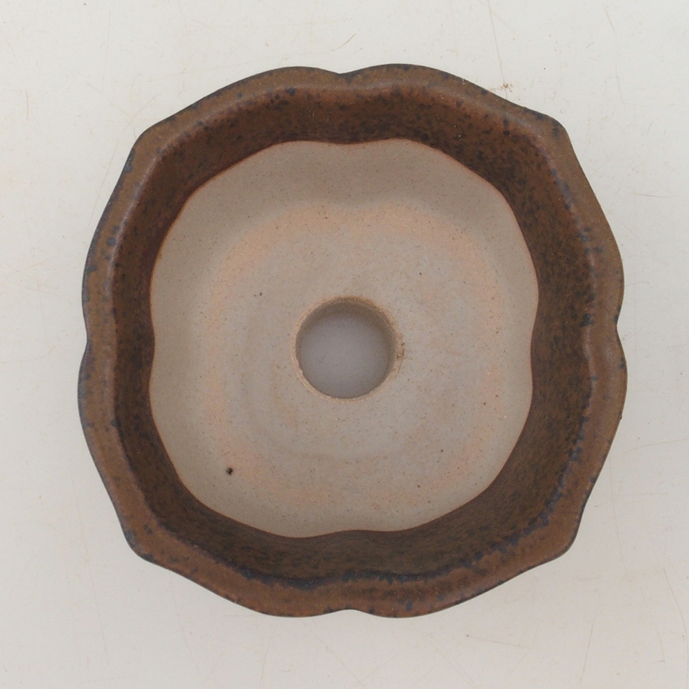 Bonsai bowl H95 - 7.5 x 7.5 x 4 cm - brown