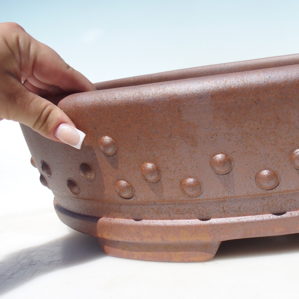 Bowl 43,5 x 34 x 12 cm brown - PERSONAL COLLECTION OR PALLET TRANSPORT ONLY