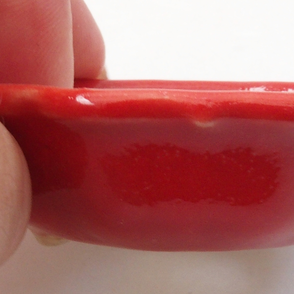 Mini bonsai bowl 7 x 7 x 2 cm, color red