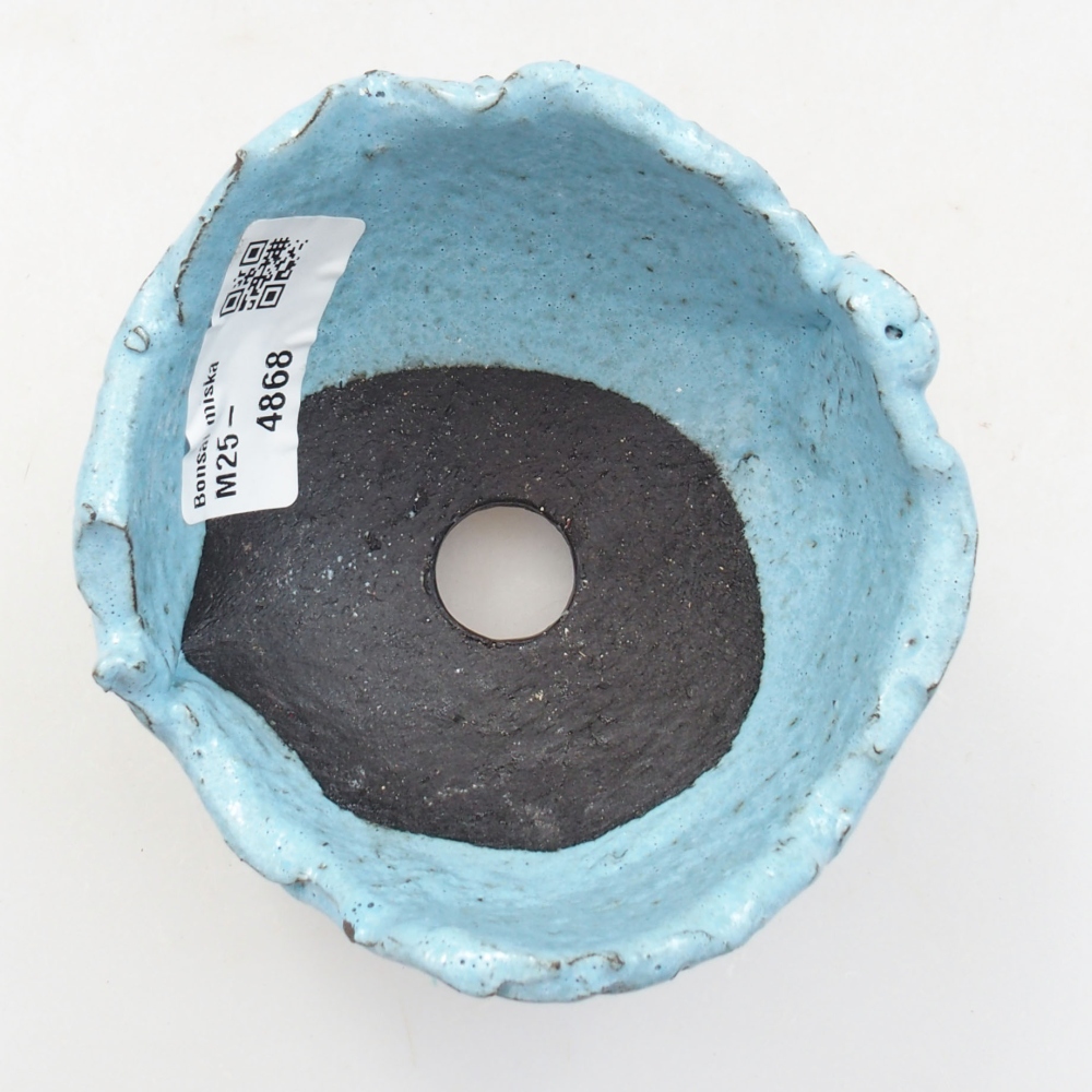 Ceramic shell 9 x 8,5x 6,5 cm, color blue