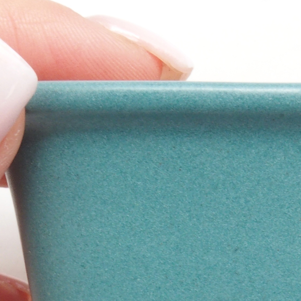 Ceramic bonsai bowl 6,5 x 6,5 x 4,5 cm, color blue