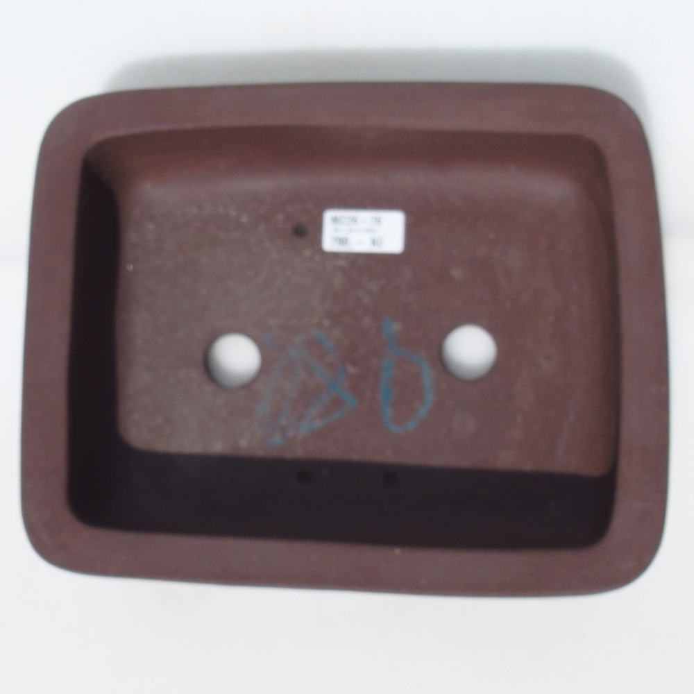 Bonsai bowl 30 x 24 x 7,5 cm birch brown