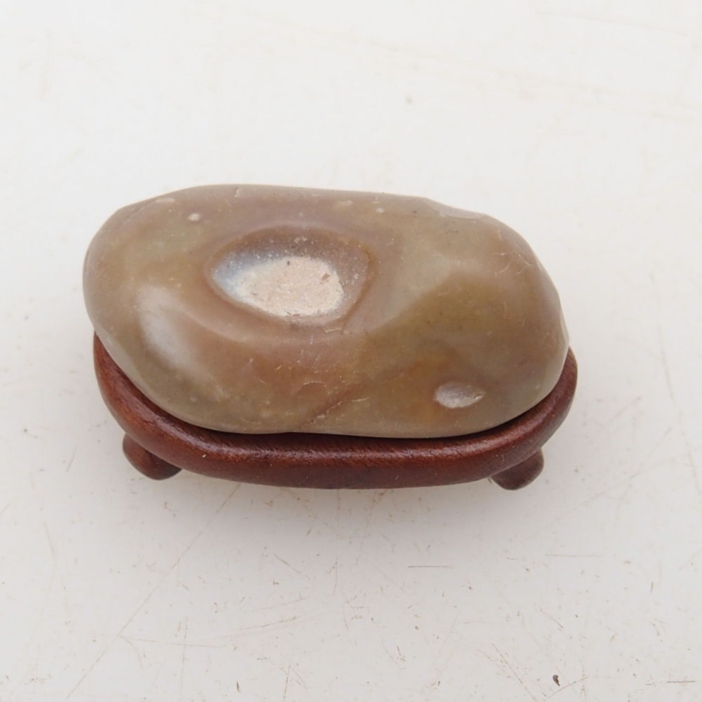 Suiseki - Stone with DAI (wooden pad)