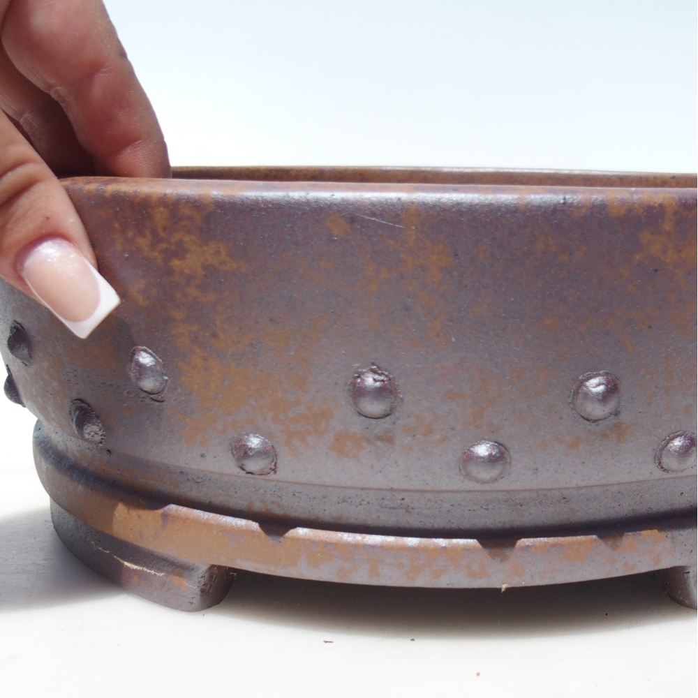 Bowl 25 x 25 x 9 cm brown