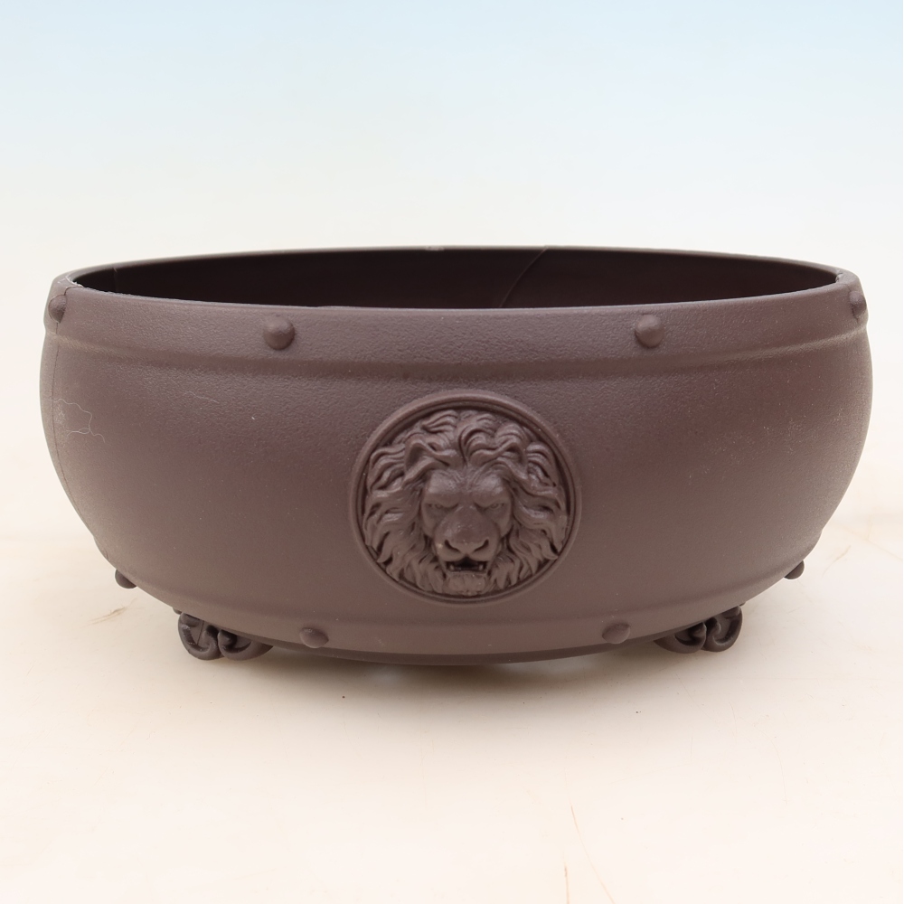 MP-26 Brown Plastic Bonsai Pot - 20 x 20 x 9 cm