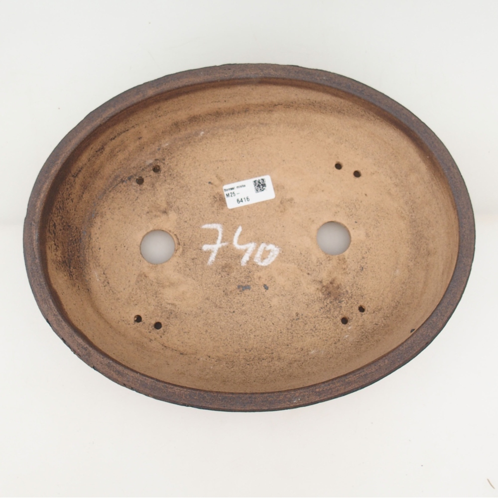 Bonsai bowl 33 x 25,5 x 8,5 cm , colour brown