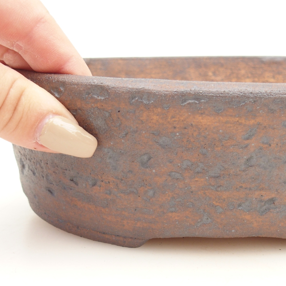 Bonsai bowl 20 x 16 x 6,5 cm , colour brown