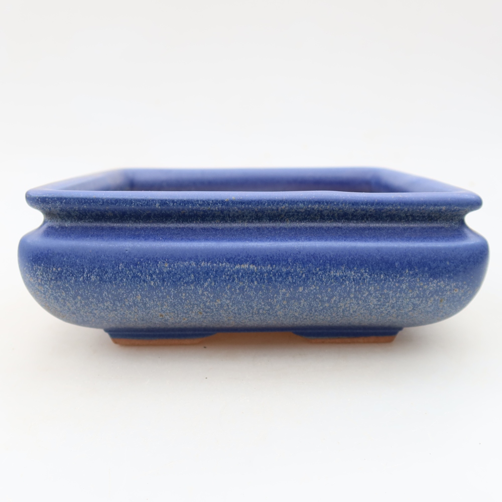 Ceramic bonsai bowl 15,5 x 15,5 x 6 cm, colour blue