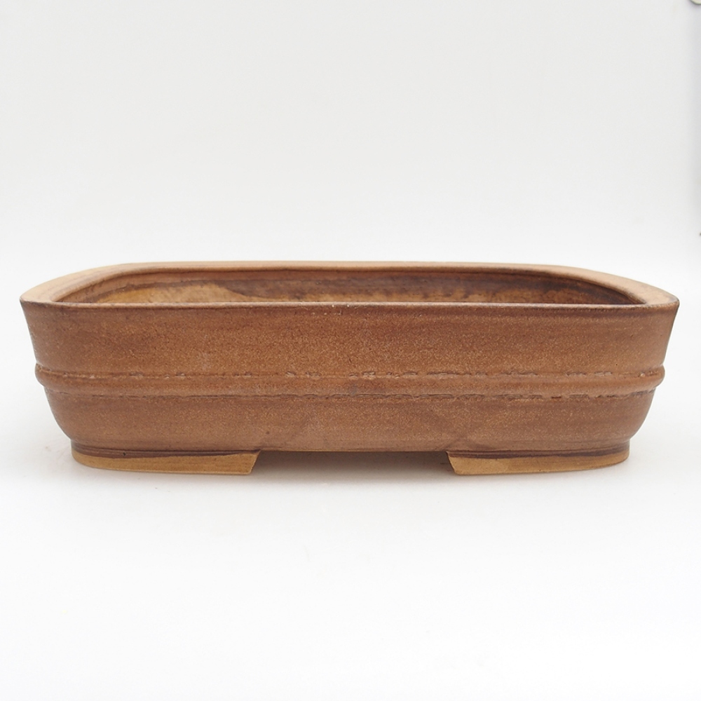 Ceramic bonsai bowl 29,5 x 25 x 7 cm, color pink