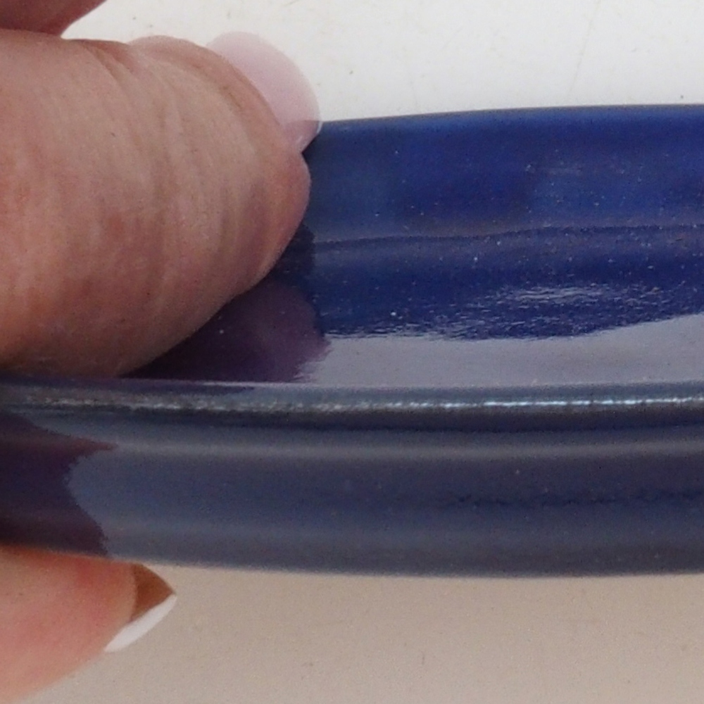 Ceramic bowl H04 - 10.5 x 8 x 1 cm - blue