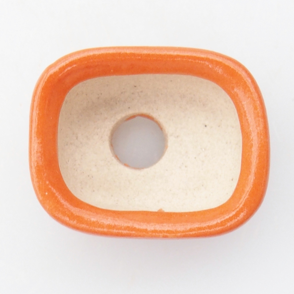 Mini bonsai bowl 2,5 x 2,5 x 1 cm, orange
