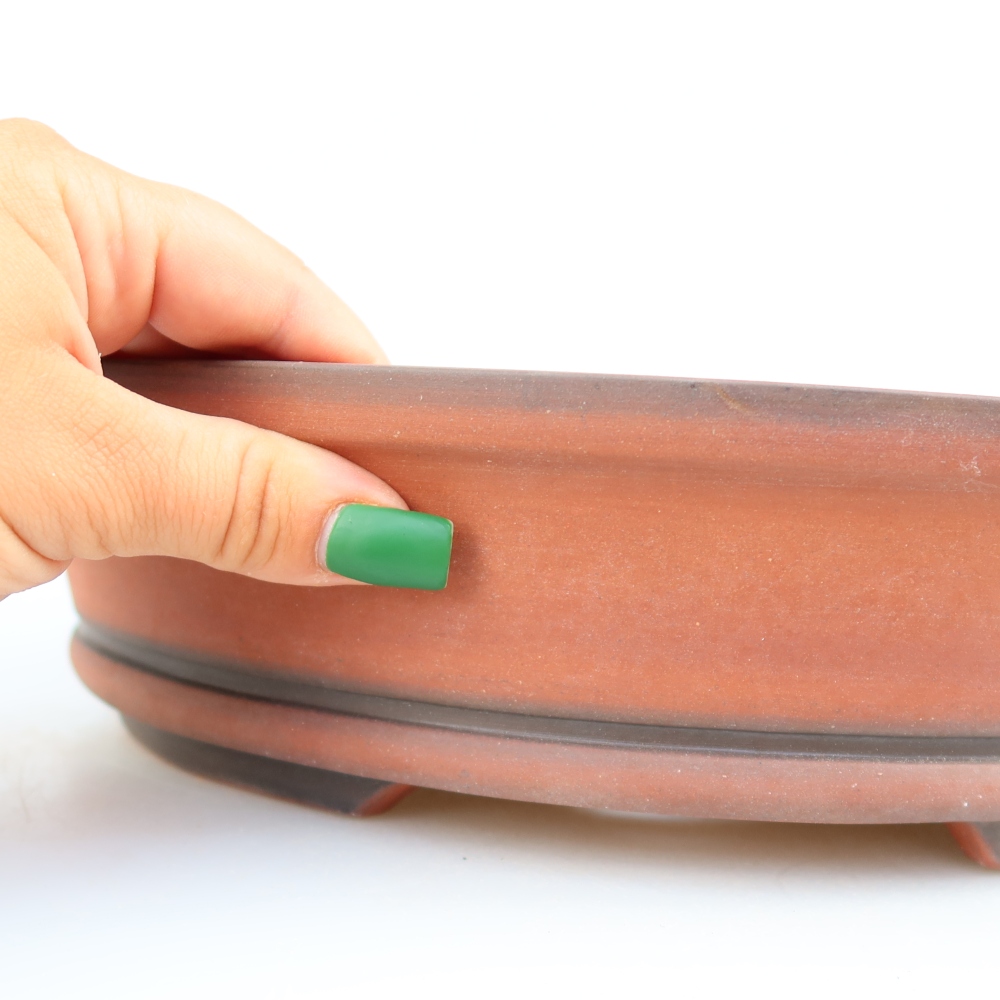 Ceramic Bowl  30.5 x 30.5 x 7 cm, brick red