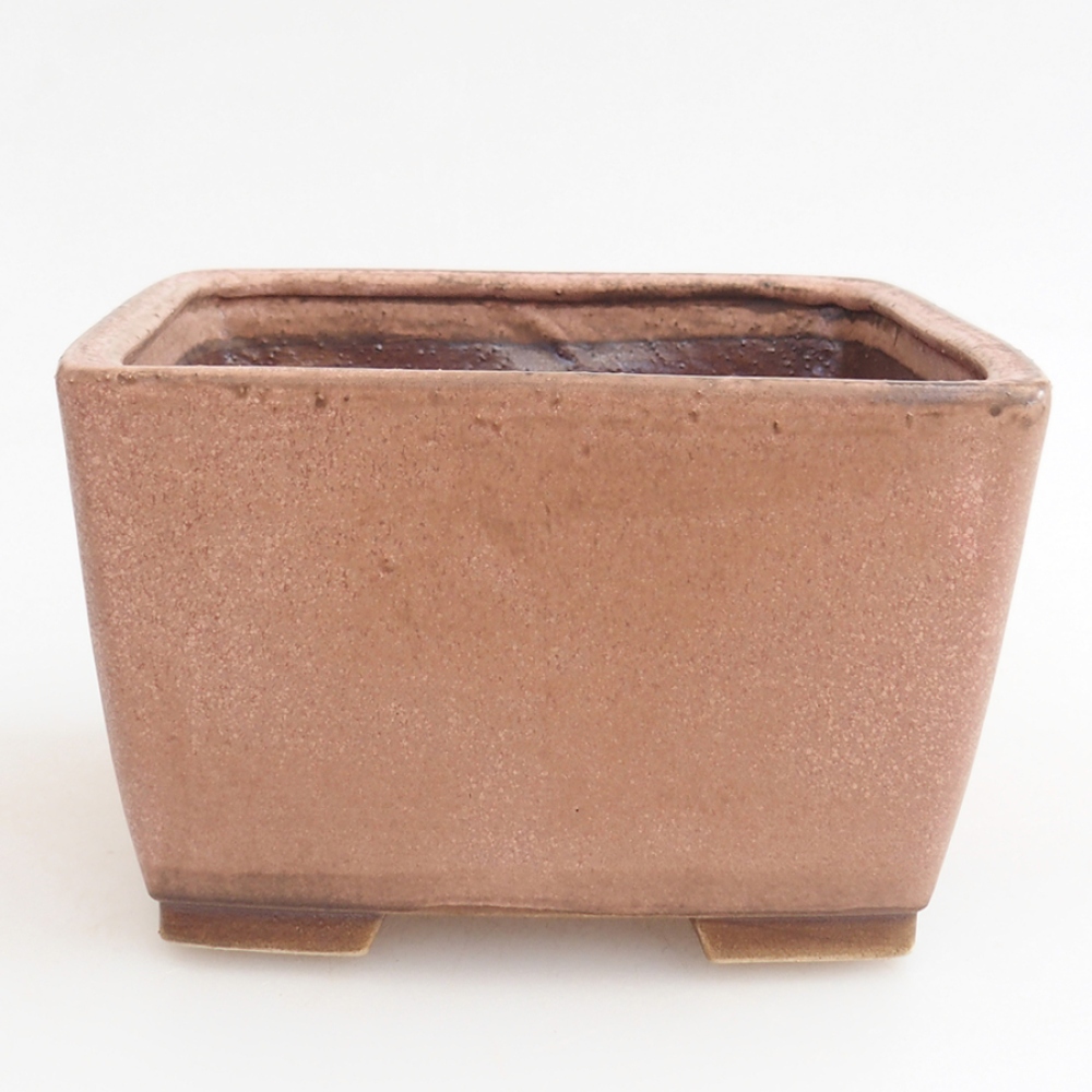Ceramic bonsai bowl 15 x 15 x 9,5 cm, pink