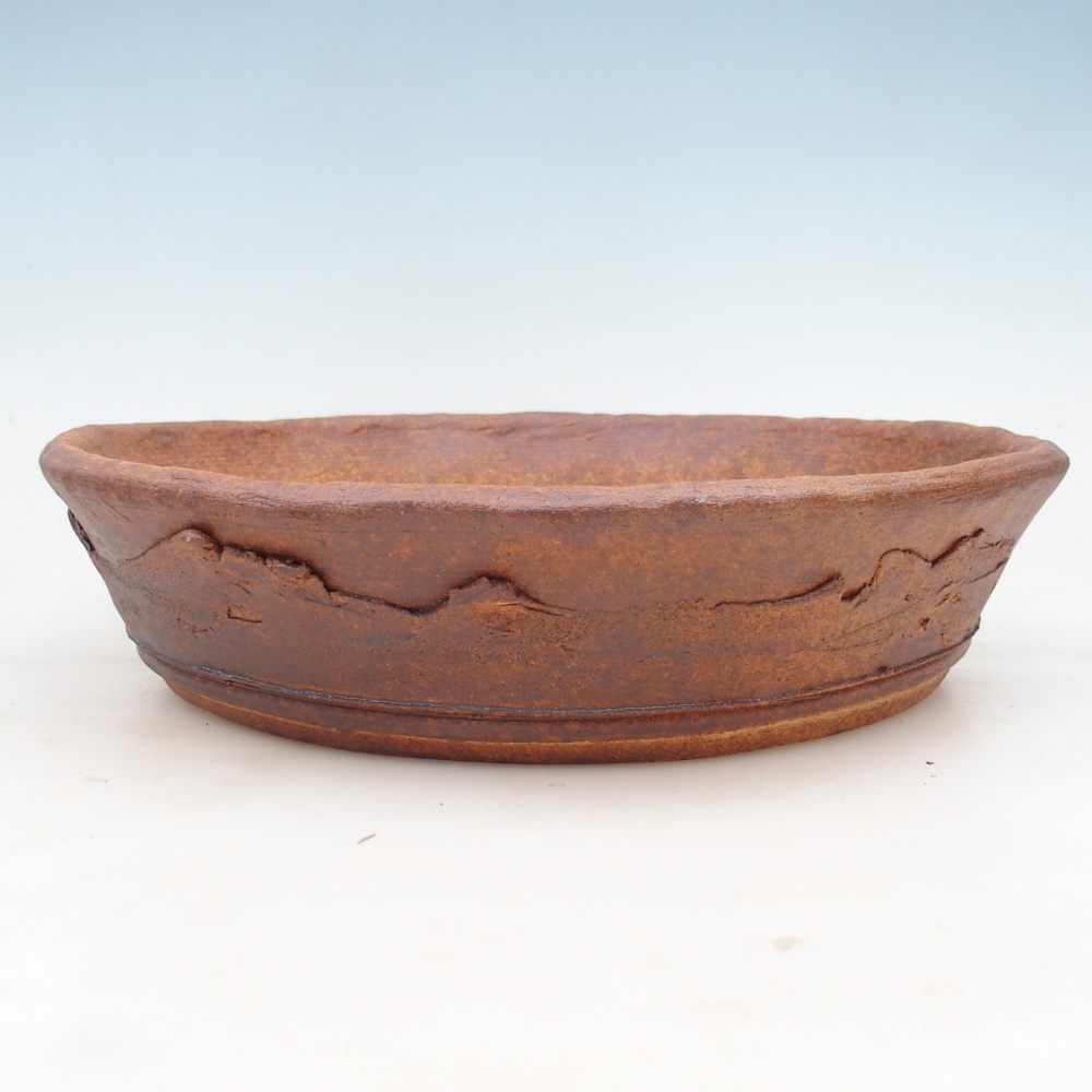 Bonsai bowl 31 x 31 x 7 cm , colour brown