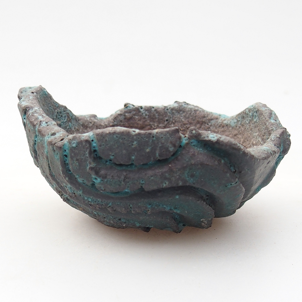 Ceramic Shell 9 x 8,5 x 4,5 cm , colour blue