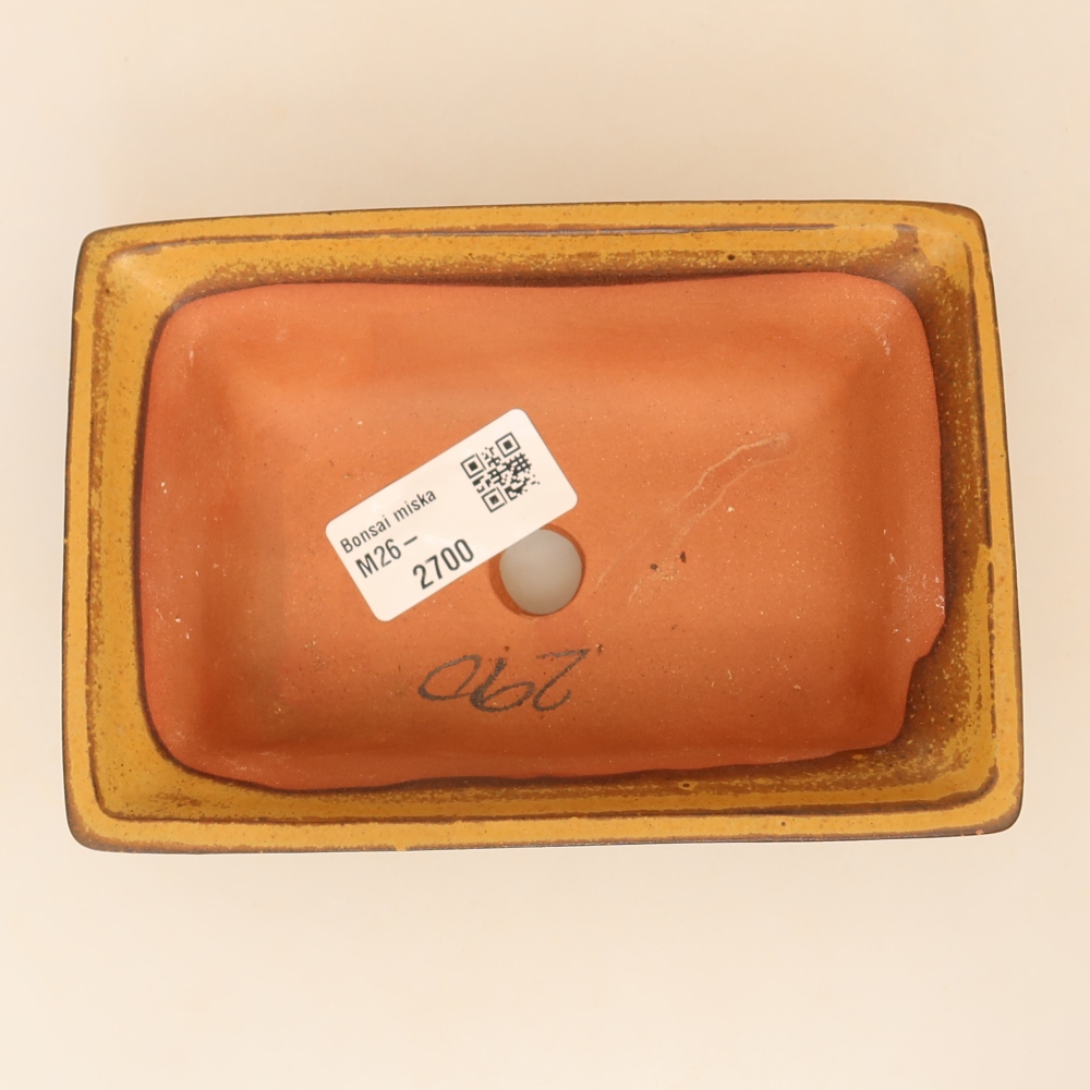 Ceramic Bowl  14.5 x 10 x 5 cm, yellow