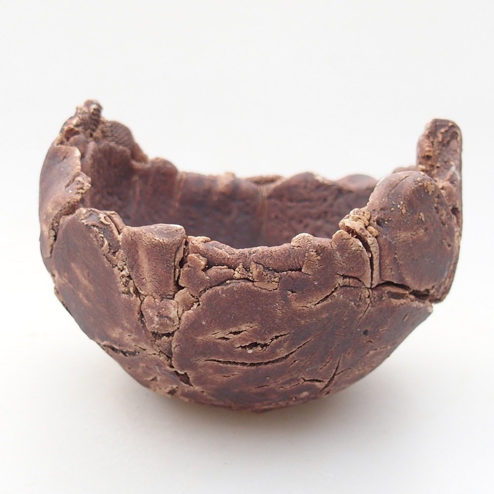 Ceramic Shell 9 x 9 x 6 cm , colour brown