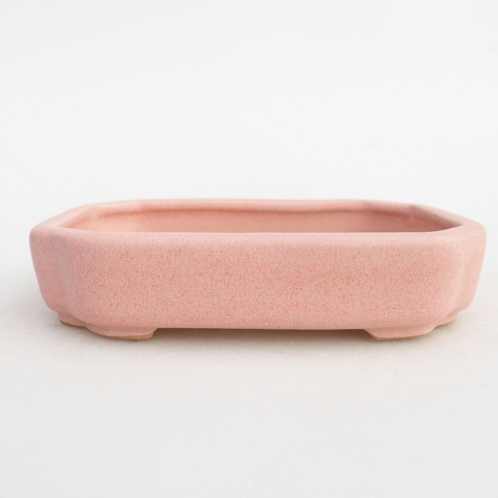 Ceramic bonsai bowl 12,5 x 9 x 3 cm, pink