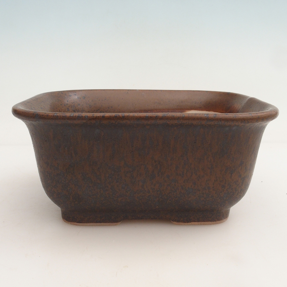 Bonsai bowl H36 - 17 x 15 x 7.5 cm. - brown