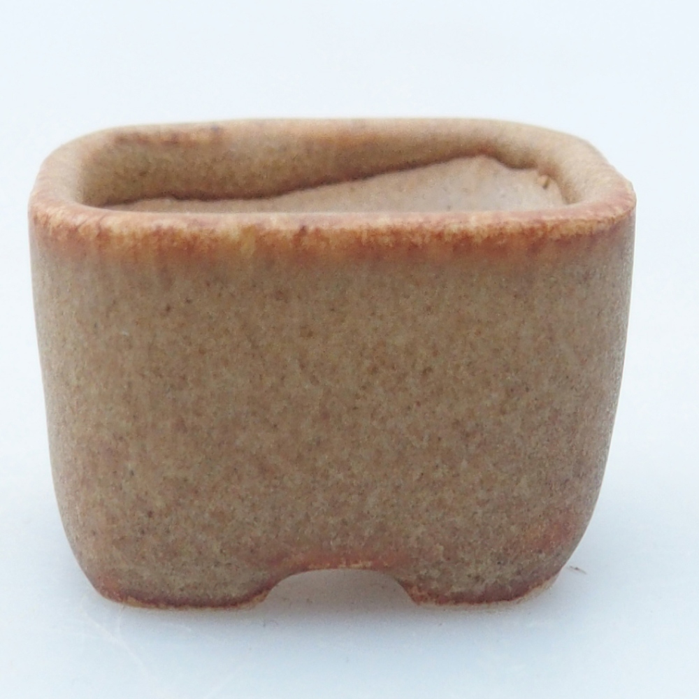 Mini bonsai bowl 2,5 x 2,5 x 1,5 cm, brown