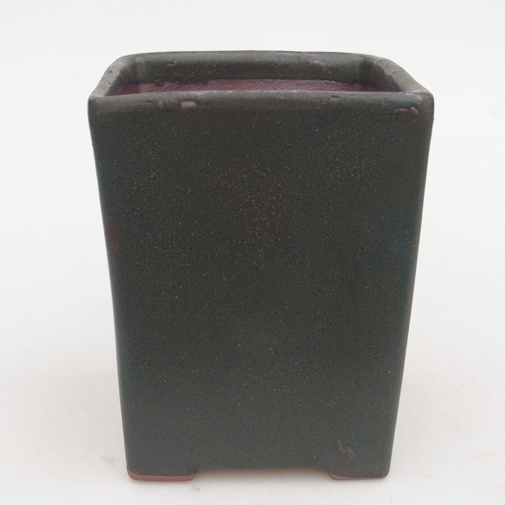 Ceramic bonsai bowl 7,5 x 7,5 x 8,5 cm, grey