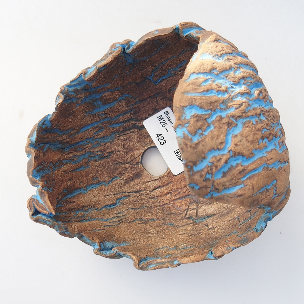 Ceramic shell 14 x 13 x 14 cm , colour yellow