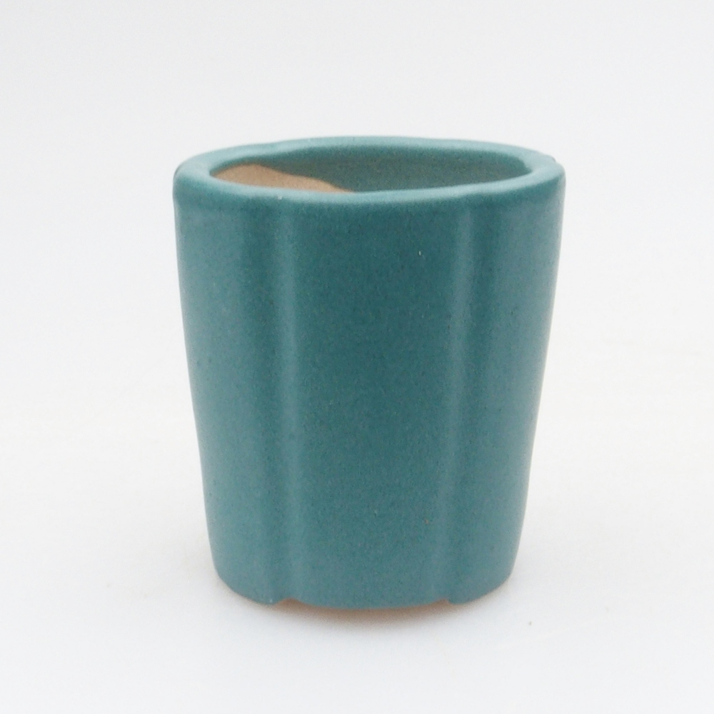 Ceramic bonsai bowl 4 x 4 x 4,5 cm, color blue