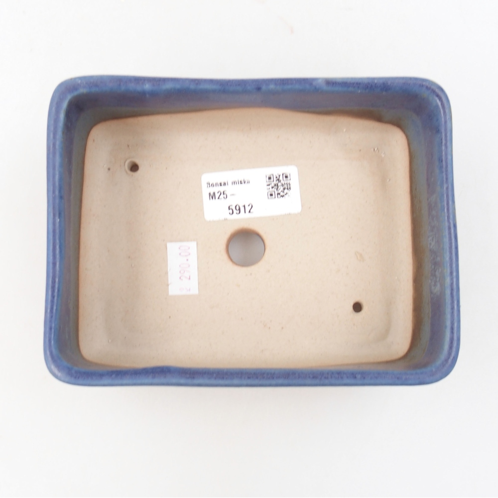 Ceramic bonsai bowl 14,5 x 11 x 5,5 cm, color blue