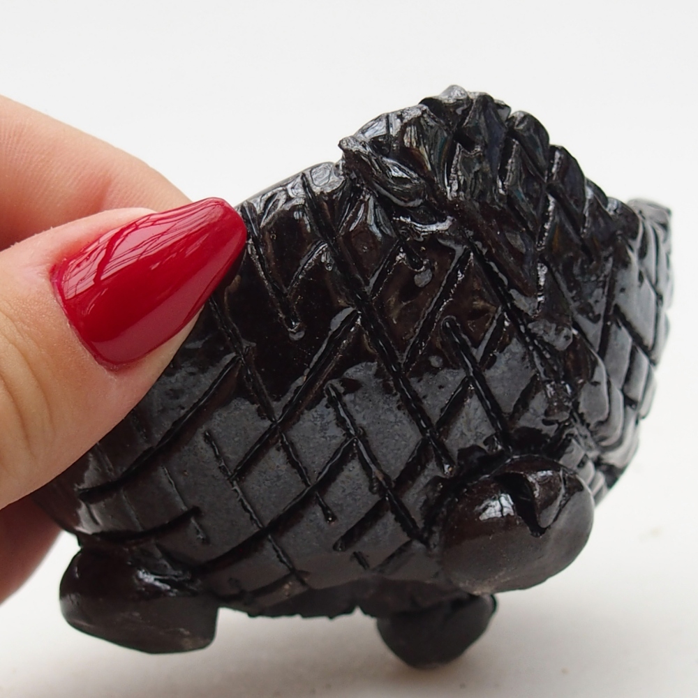 Ceramic Shell 8,5 x 8 x 5,5 cm , colour black