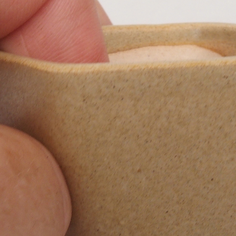 Mini bonsai bowl 5 x 5 x 5 cm, color brown