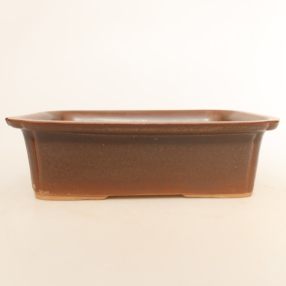 Ceramic Bowl, 20 x 15.5 x 5.5 cm, brown