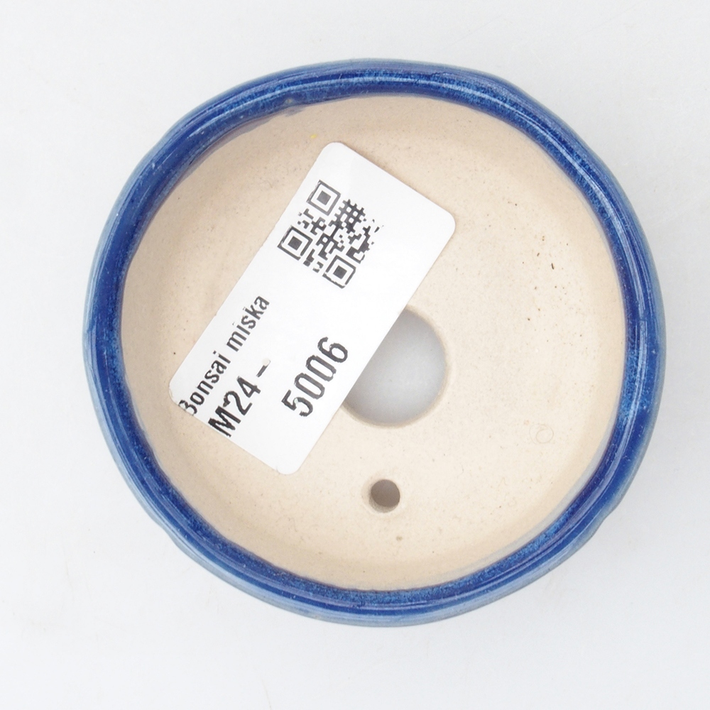 Mini bonsai bowl 6.5 x 6.5 x 2.5 cm, color blue