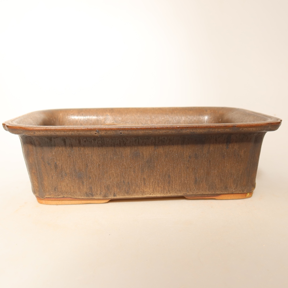 Ceramic Bowl, 20 x 15.5 x 5.5 cm, brown