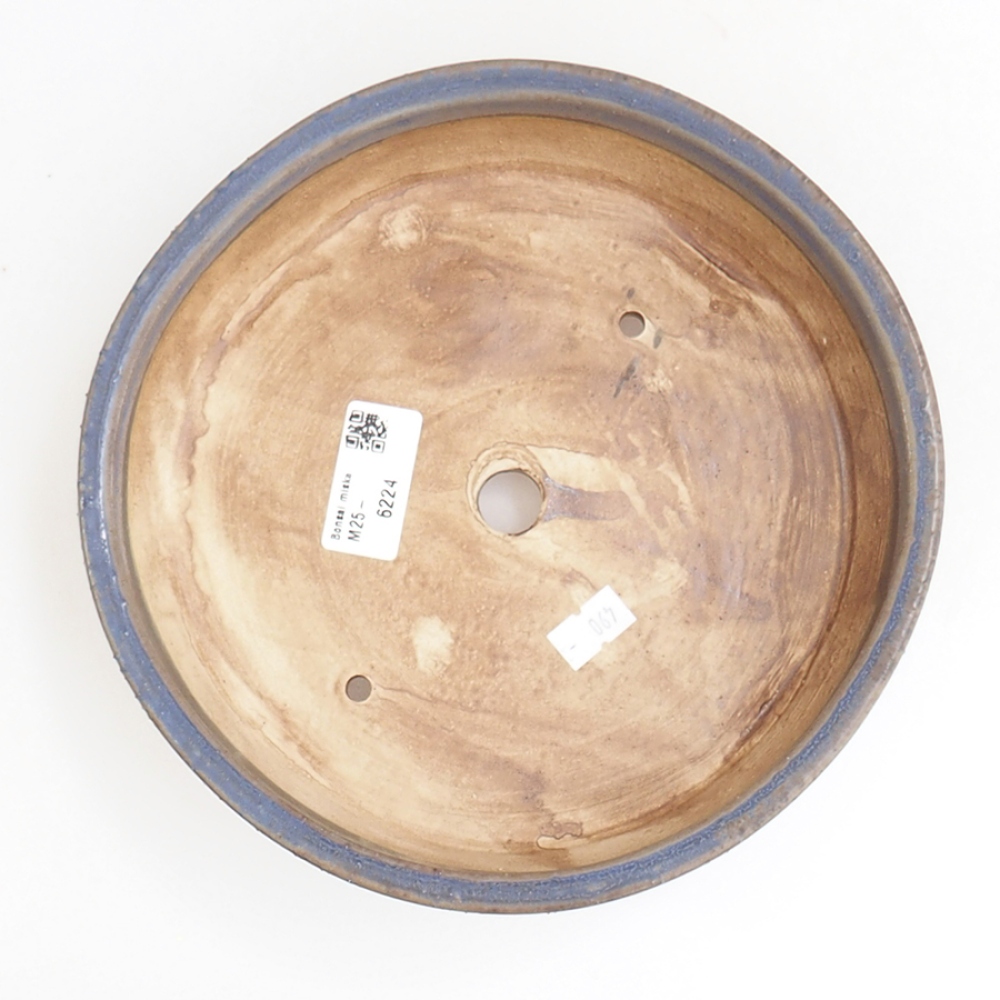 Ceramic bonsai bowl 21 x 21 x 5,5 cm, colour blue