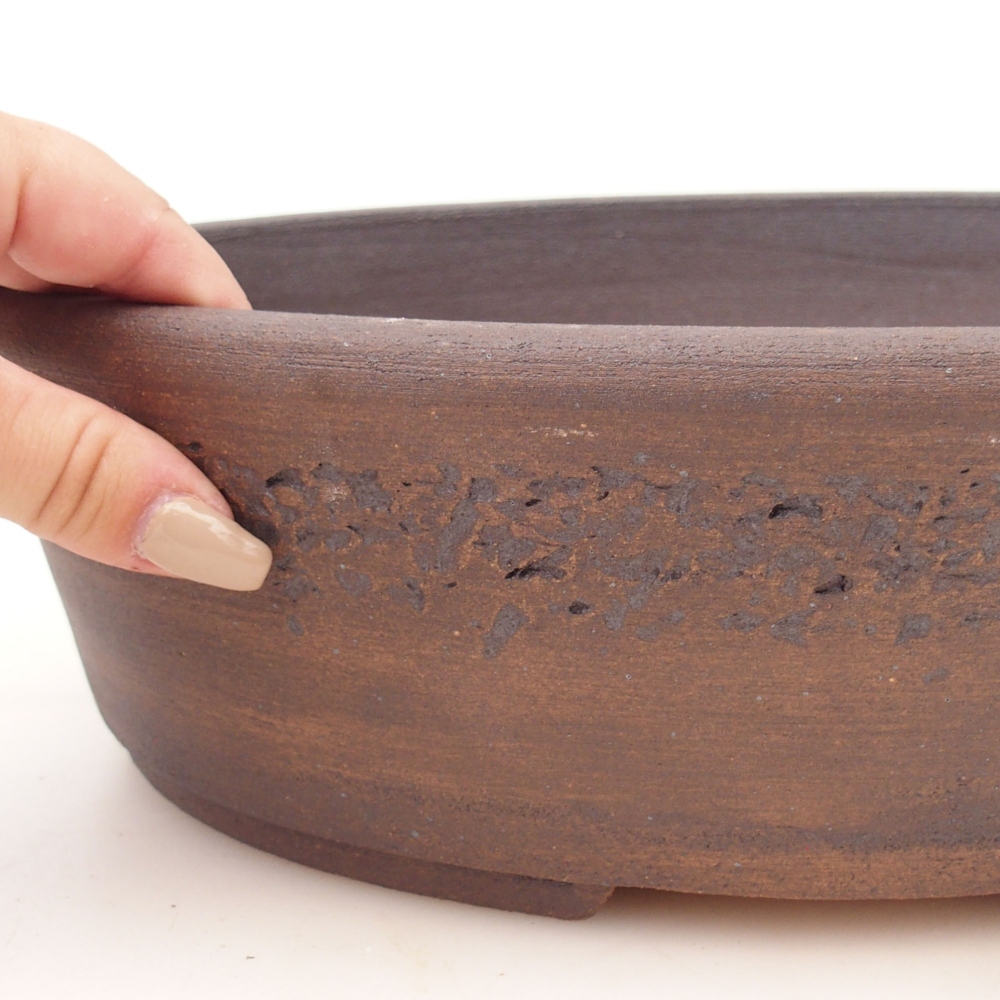 Bonsai bowl 32 x 26 x 9 cm , colour brown