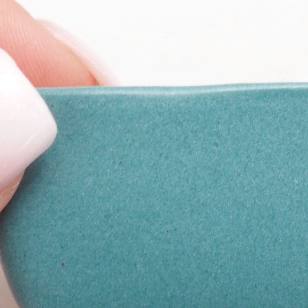 Ceramic bonsai bowl 5 x 5 x 3 cm, color blue