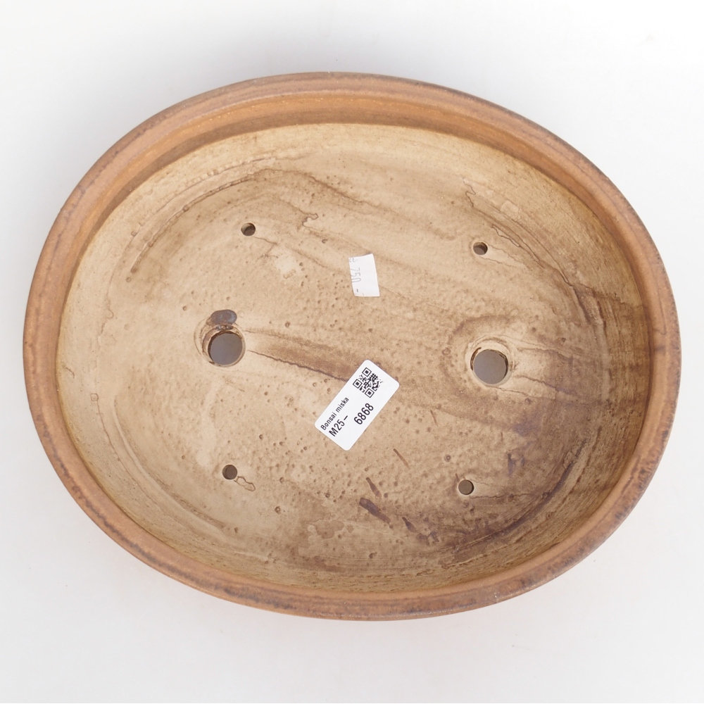 Ceramic bonsai bowl 28 x 24 x 6 cm, pink